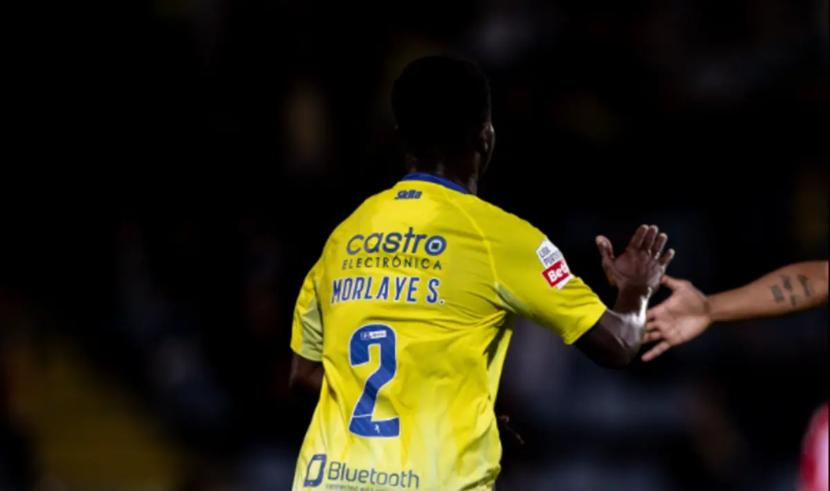 Sylla marcou na derrota frente ao Braga (Reprodução: Arouca)