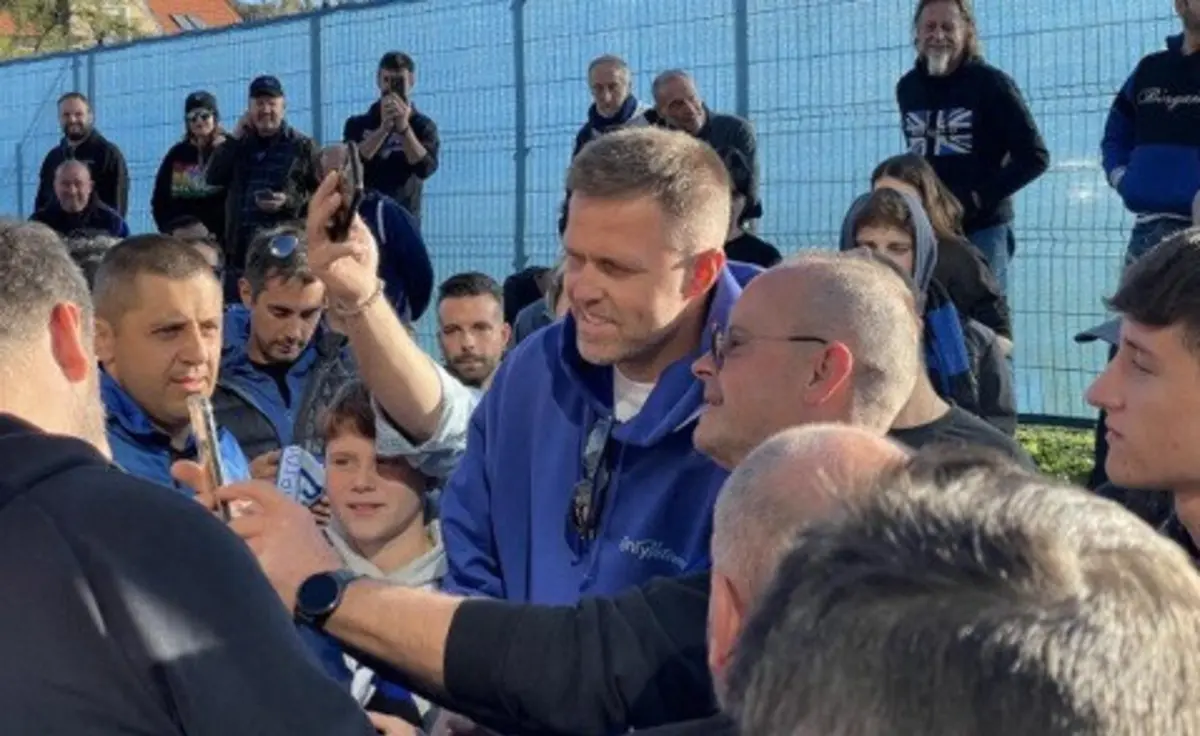 Ilicic convive com adeptos da Atalanta
