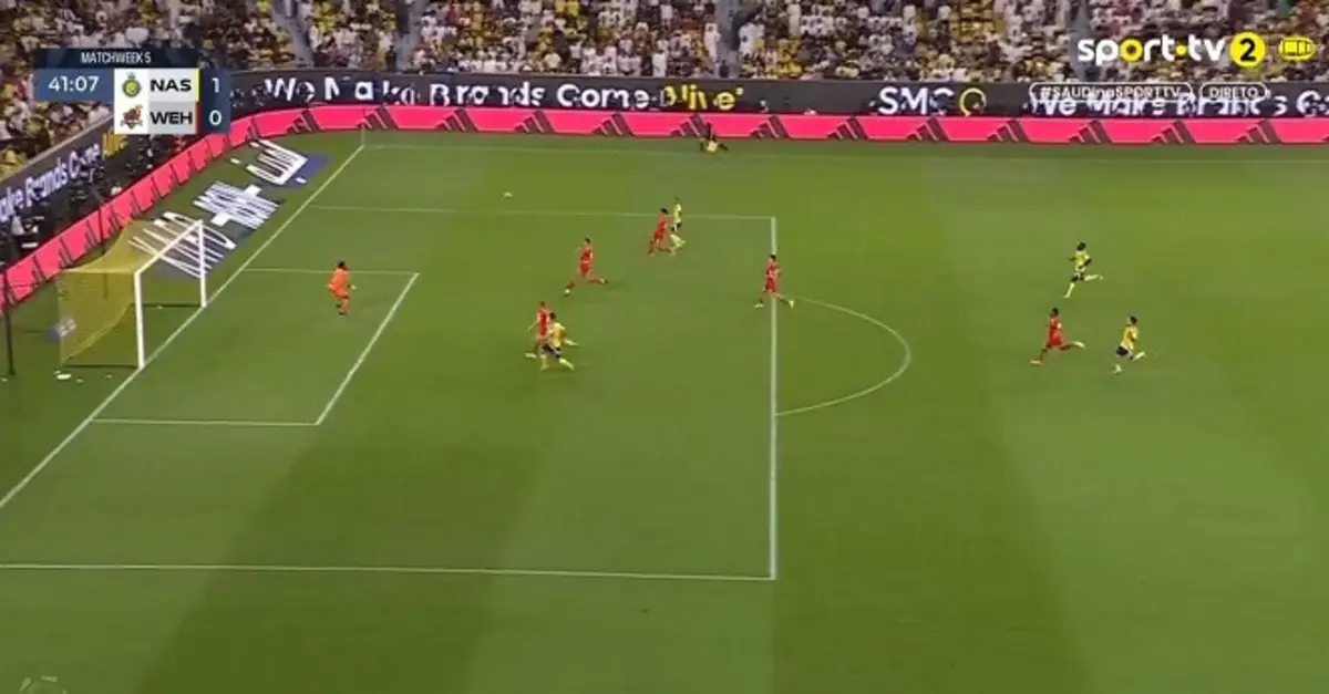 Imagem de contexto do artigo Ângelo estreia-se a marcar pelo Al Nassr com "chapéu". Veja o golo