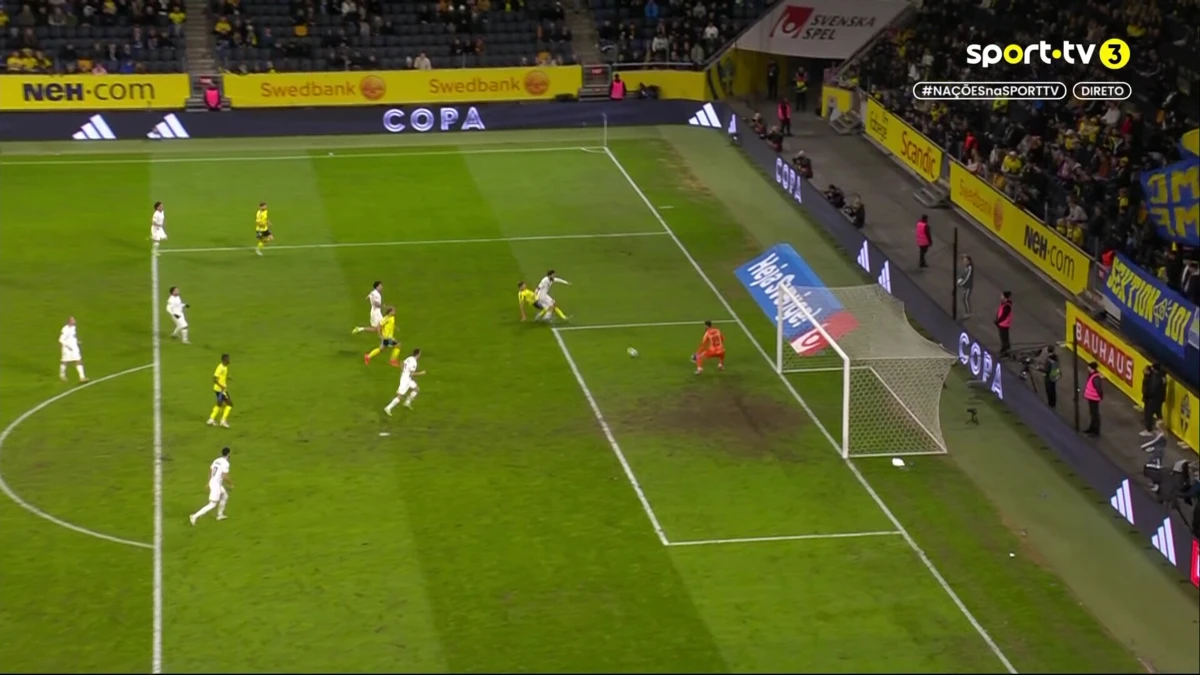 Imagem de contexto do artigo Gyokeres bisa pela Suécia e chega aos 30 golos na época. Ora veja