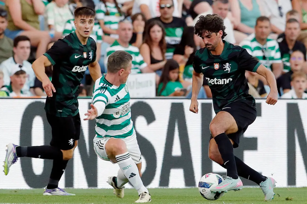 Imagem de contexto do artigo Sporting perde com Celtic ao piorar depois do intervalo