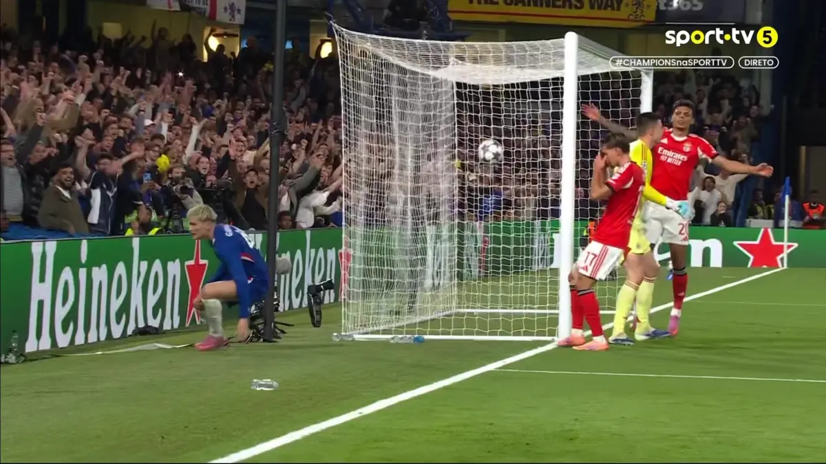 Imagem de contexto do artigo Chelsea-Benfica: autogolo de Richard Ríos abre o marcador