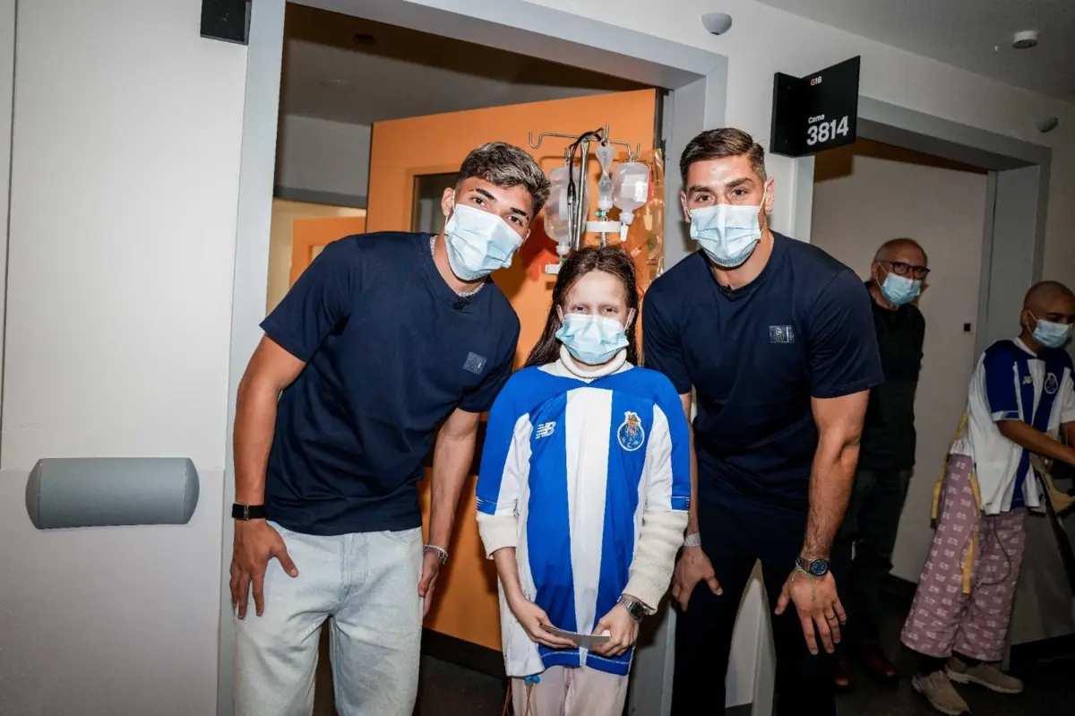 William Gomes e Cláudio Ramos numa visita muito especial