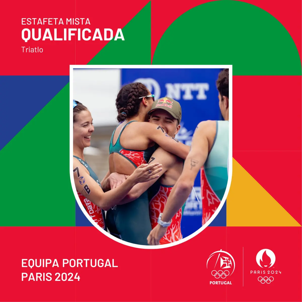 Imagem de contexto do artigo Paris'2024: estafeta mista qualifica quatro triatletas para os Jogos Olímpicos
