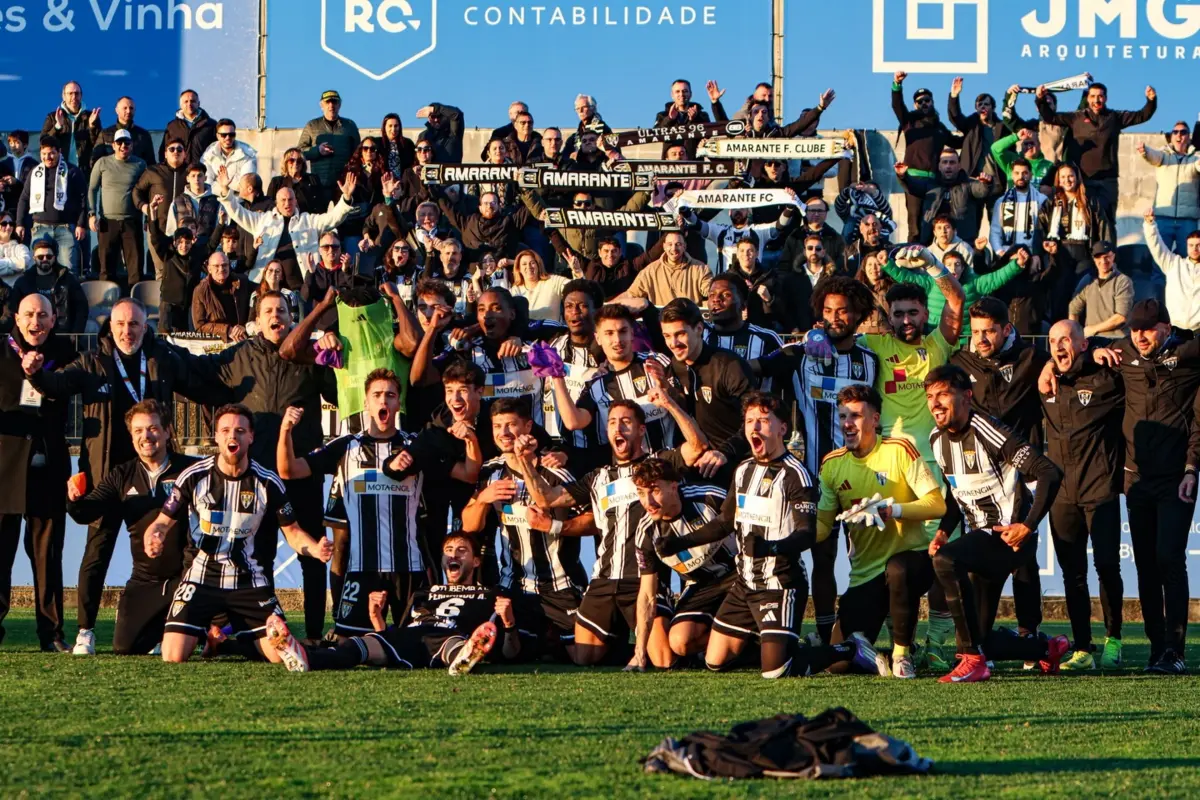 Imagem de contexto do artigo Empate foi suficiente e Amarante garantiu fase de subida à II Liga