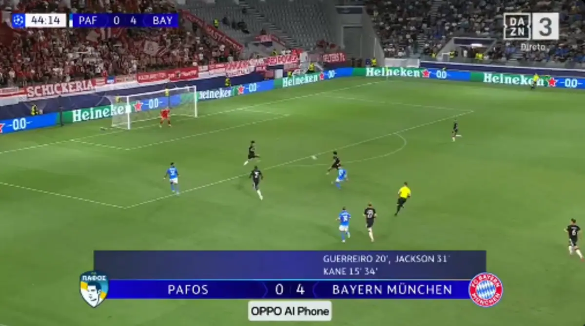 Imagem de contexto do artigo Um golo histórico para o Pafos na Champions: vale a pena ver e rever