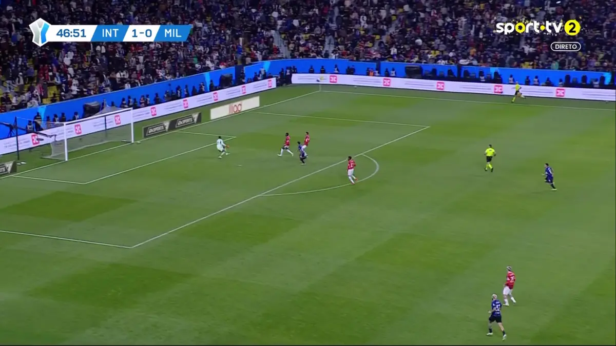Imagem de contexto do artigo Taremi aumenta vantagem do Inter contra o Milan de Sérgio Conceição. Veja o golo
