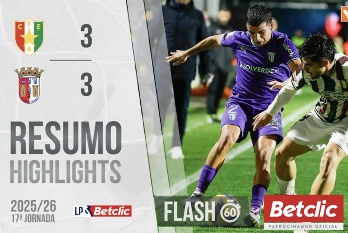 Imagem de contexto do artigo Veja neste resumo os melhores lances do "louco" Estrela da Amadora-Braga