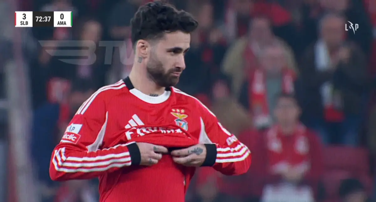 Imagem de contexto do artigo Aplausos e alguns assobios: o momento em que Rafa entra no Benfica-Estrela
