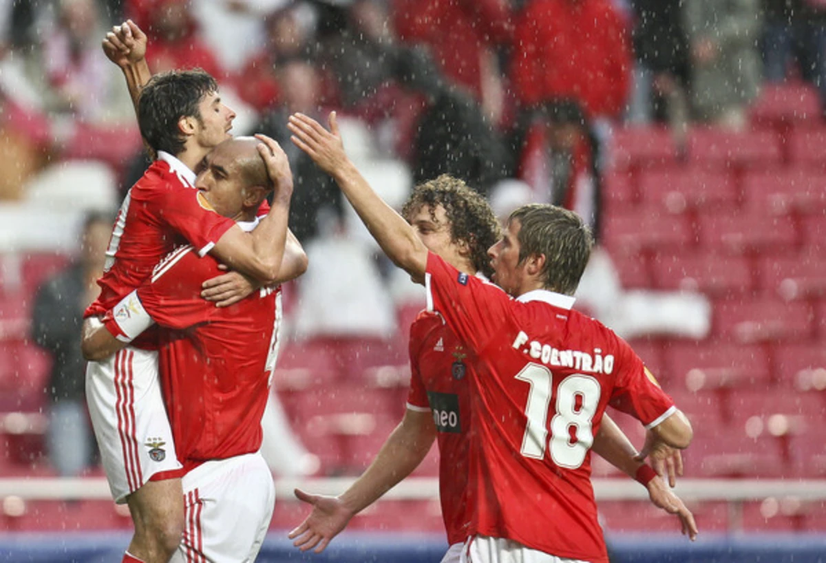 Aimar, Luisão, Fábio Coentrão e David Luiz