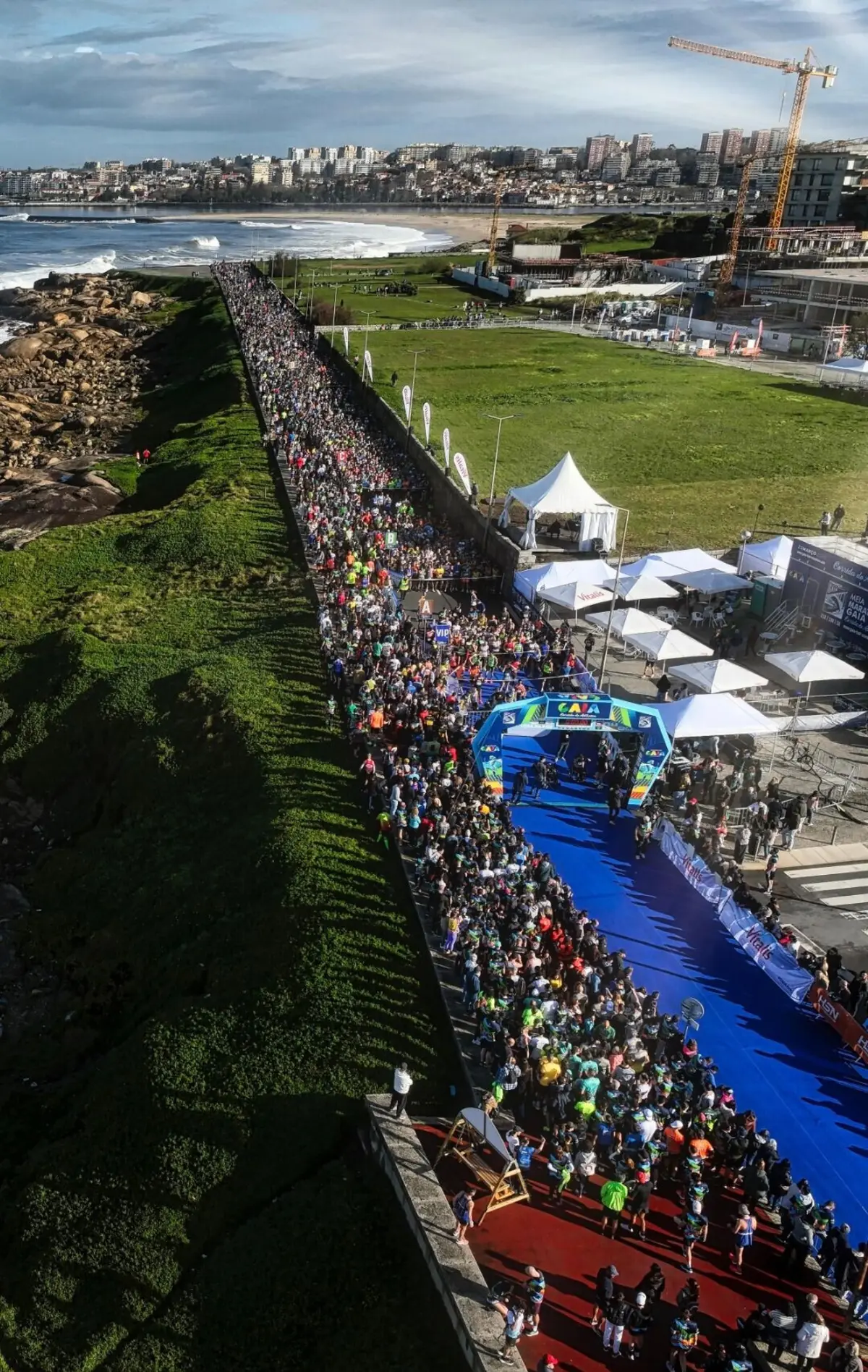 Milhares correram na orla marítima de Gaia