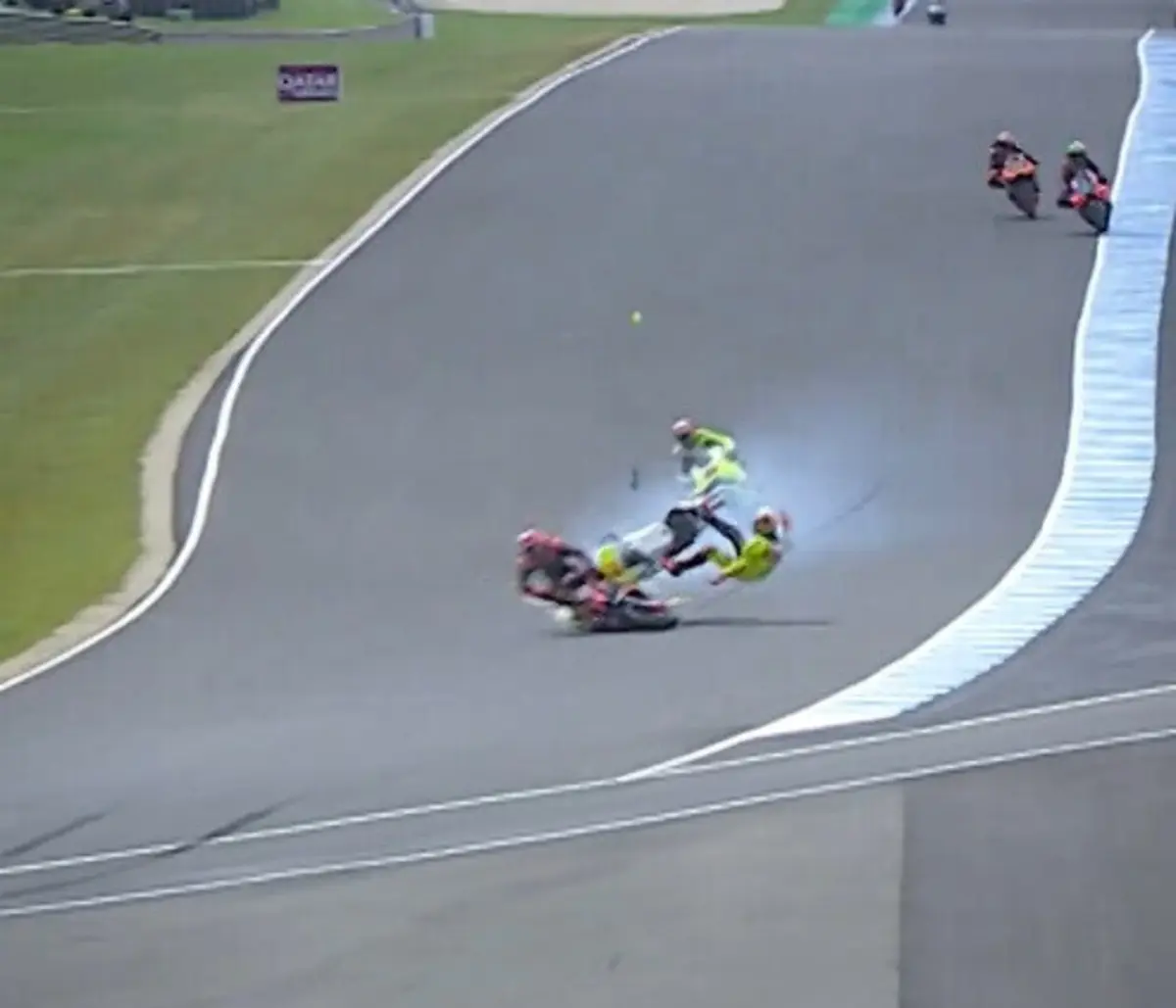 Imagem de contexto do artigo Choque violento na corrida sprint do GP Austrália de MotoGP: assista ao vídeo