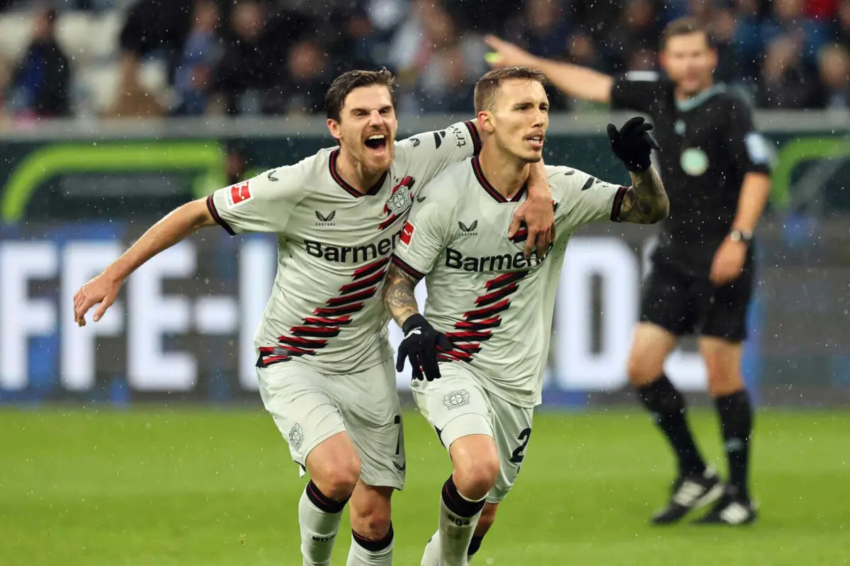 Imagem de contexto do artigo Grimaldo dá espetáculo na Alemanha: veja este bis pelo Bayer Leverkusen