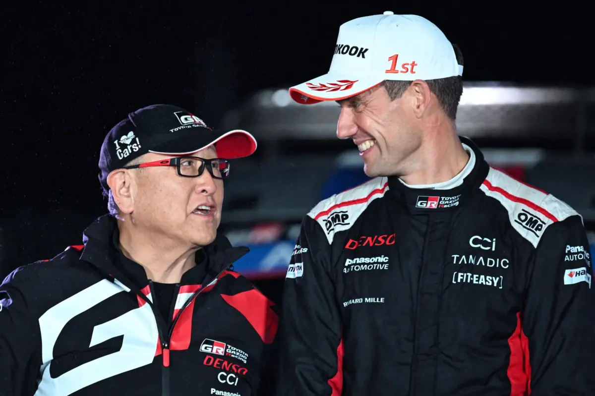 Akio Toyoda e Sébastien Ogier