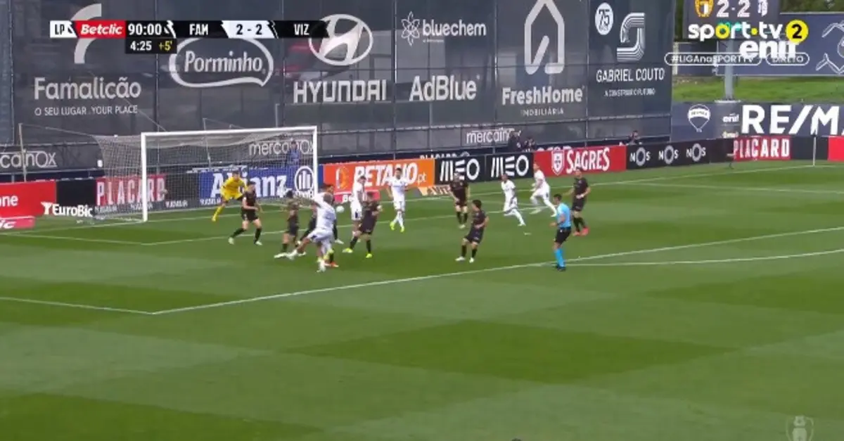 Golo de Cádiz (créditos: Sport TV)