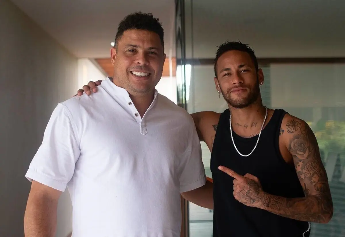 Ronaldo e Neymar (créditos: Facebook/Neymar Jr.)