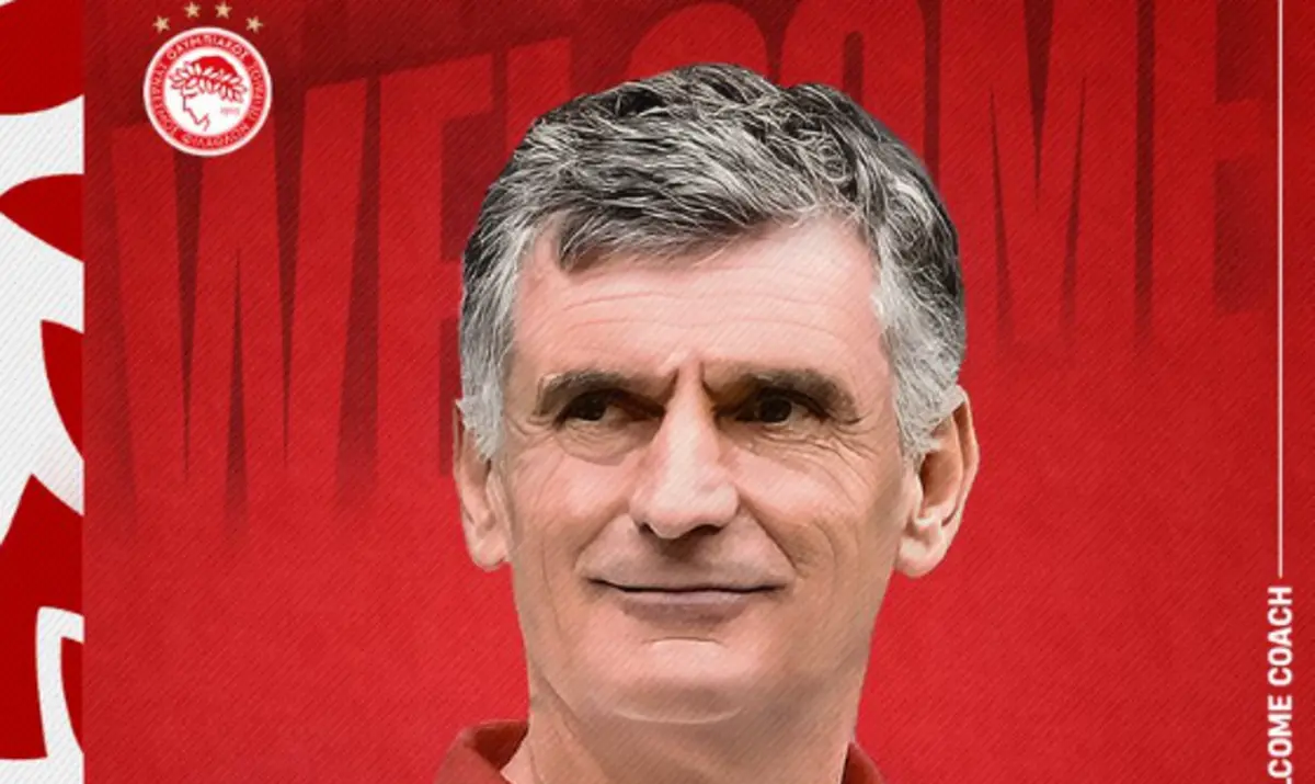 Imagem de contexto do artigo Olympiacos anuncia o sucessor de Carvalhal no comando técnico