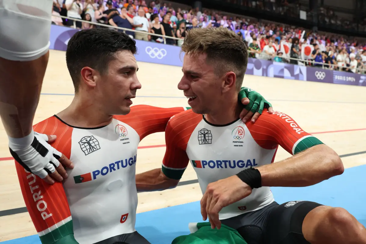 Rui Oliveira e Iúri Leitão (Créditos: AFP)