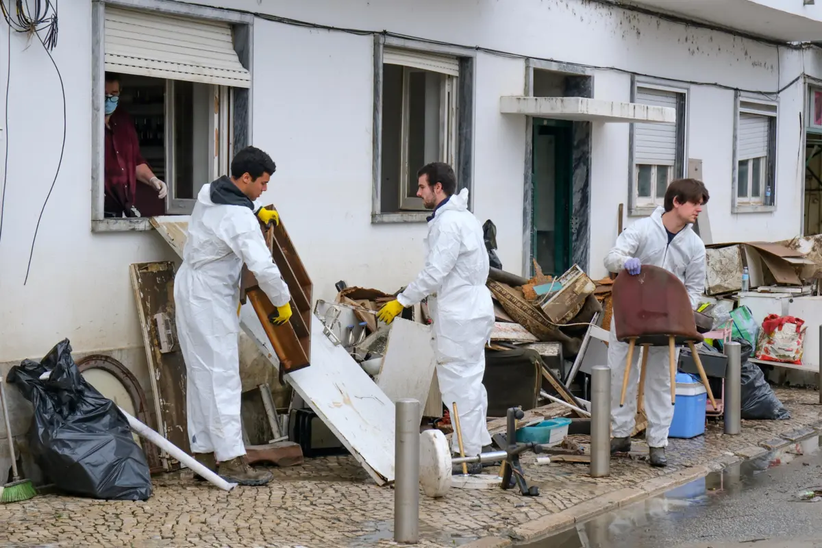 Depressão Kristin causou vários estragos
