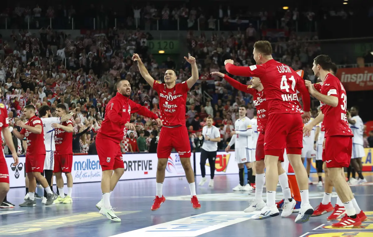 Imagem de contexto do artigo Surpresa no Mundial de andebol: Croácia vence França e chega à final