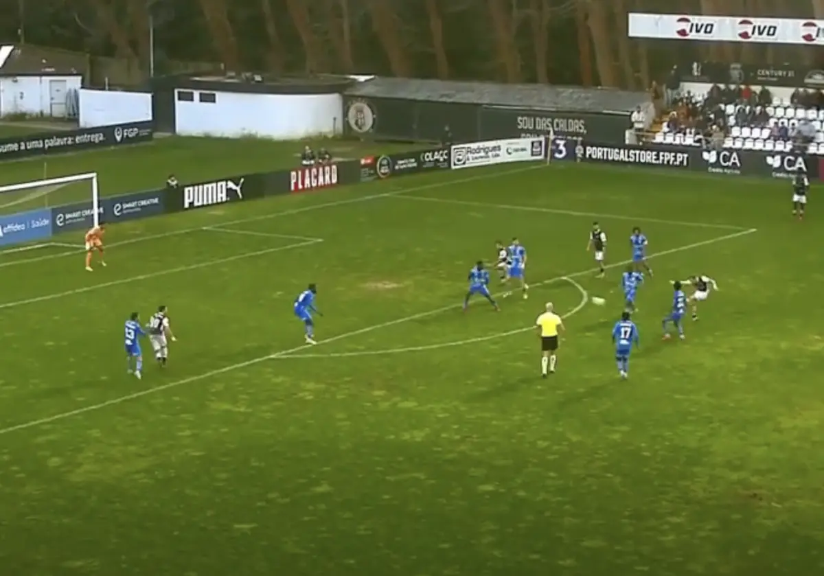 Imagem de contexto do artigo Golaço de Luís Farinha concluiu reviravolta do Caldas aos 90'+5'. Ora veja