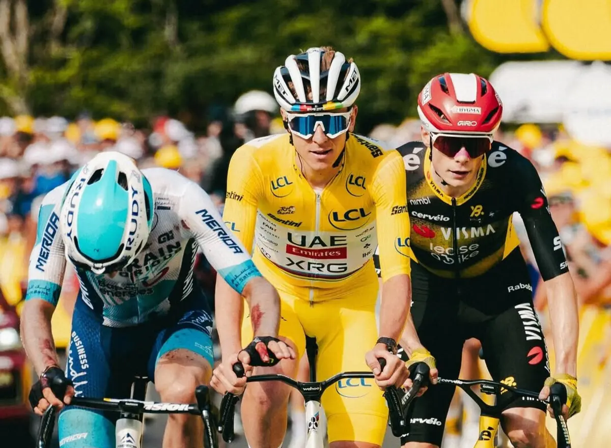 Imagem de contexto do artigo Pogacar amealhou 40 mil euros na primeira semana do Tour