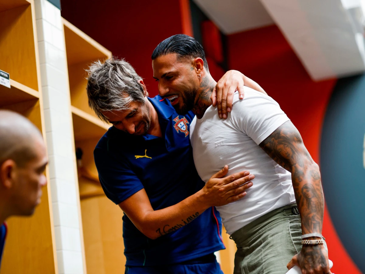 Coentrão e Quaresma (créditos: FPF)