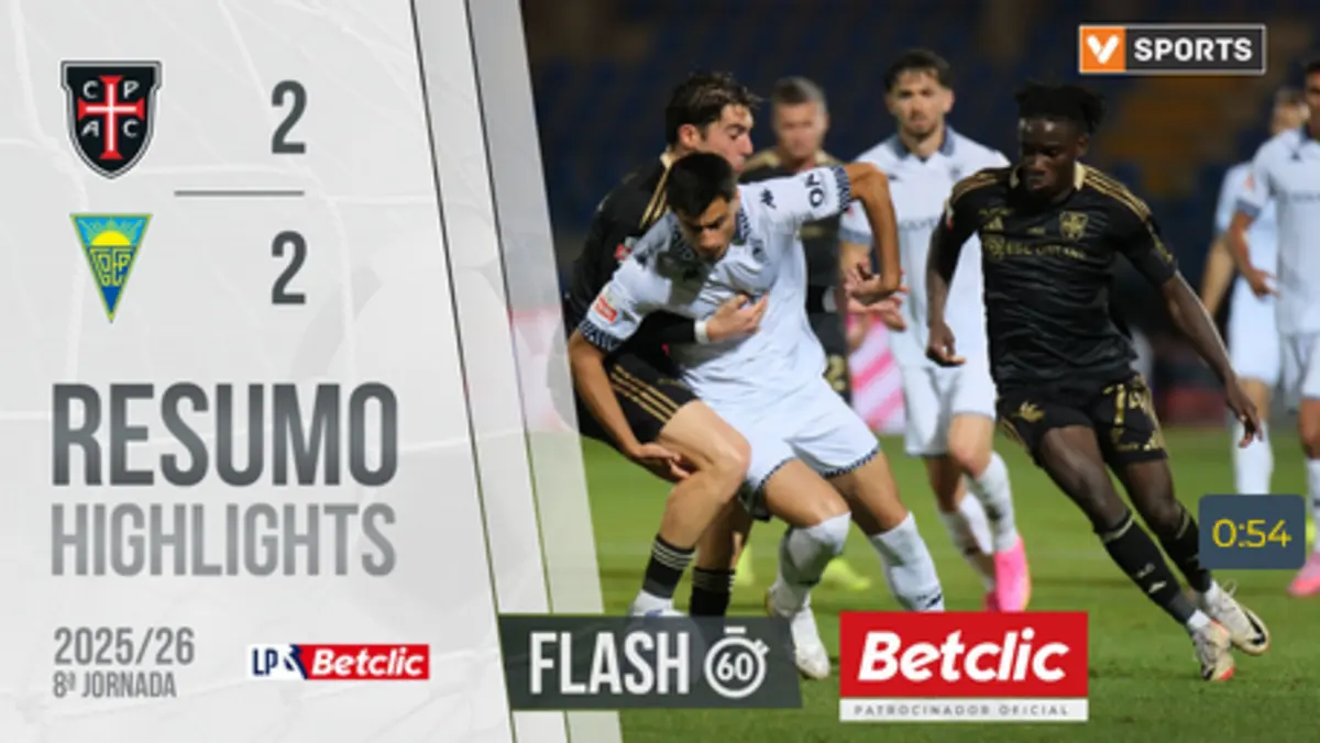 Imagem de contexto do artigo Os golos e melhores lances do Casa Pia-Estoril para ver neste resumo