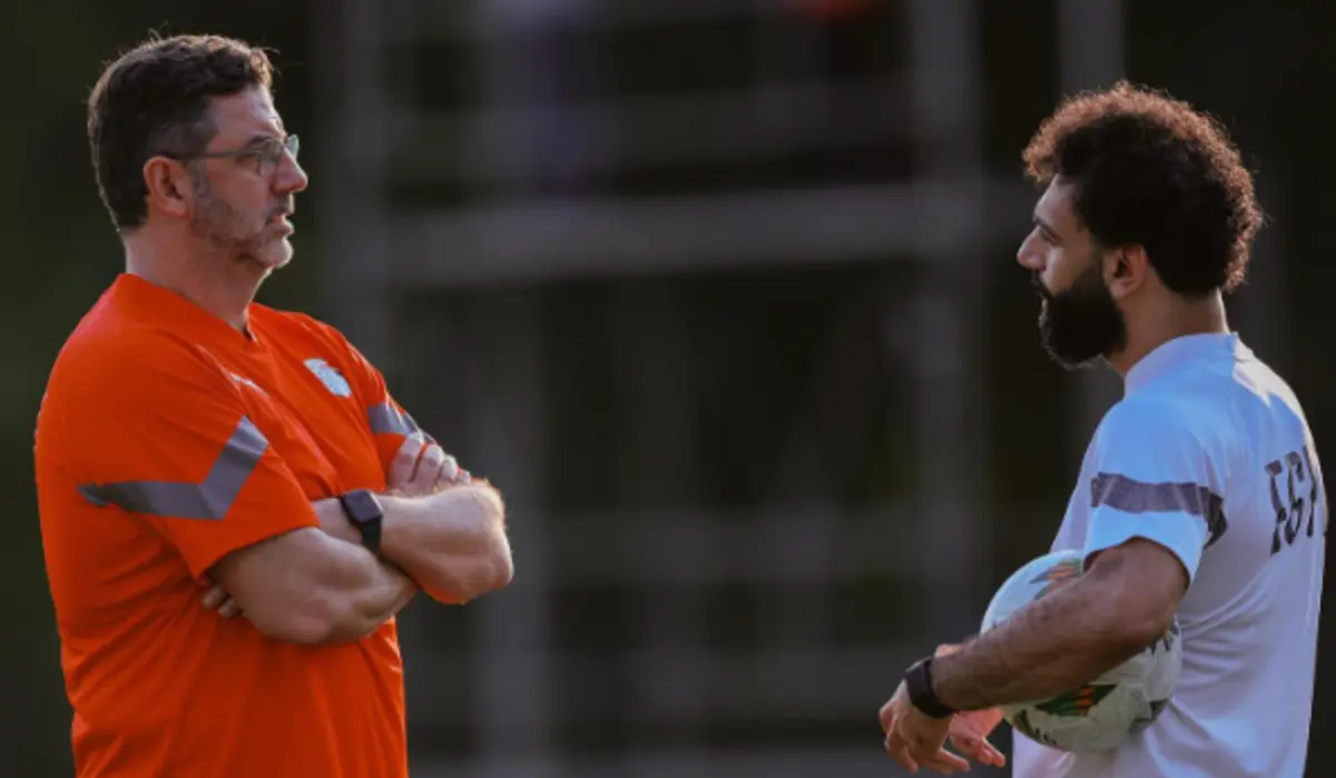 Rui Vitória e Salah (Créditos: Instagram de Salah)