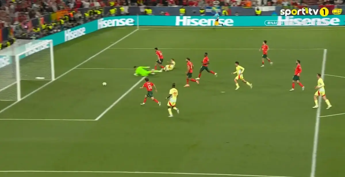 Imagem de contexto do artigo Oyarzabal recoloca Espanha em vantagem frente a Portugal: o golo