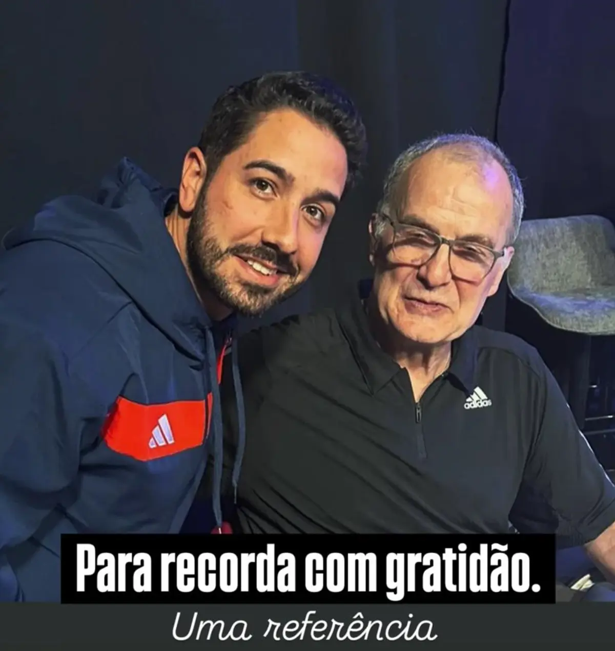 Imagem de contexto do artigo João Pereira teve aula dada por Bielsa: "Para recordar com gratidão"