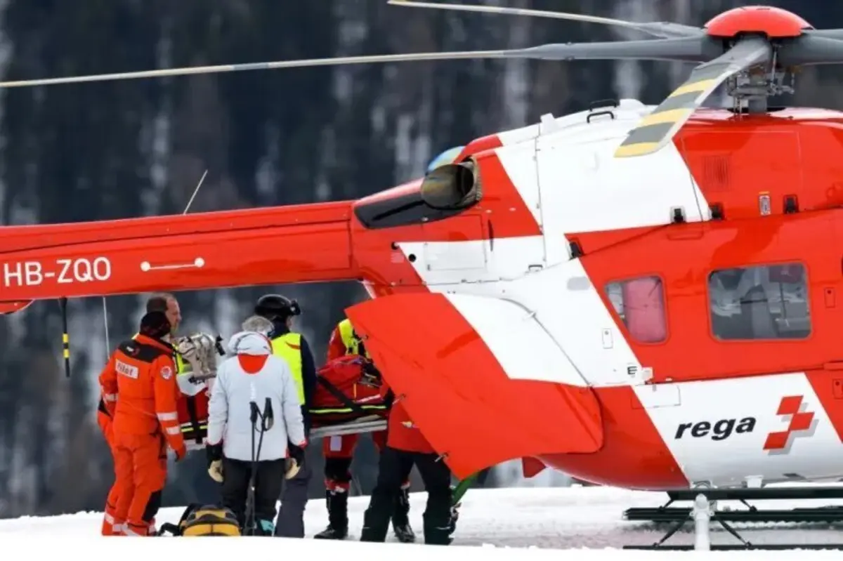 Michelle Gisin sofreu um acidente enquando esquiava