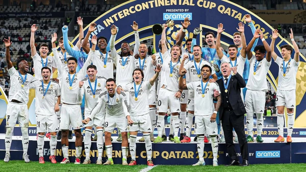 Real Madrid festeja conquista da Taça Intercontinental (créditos: Instagram)