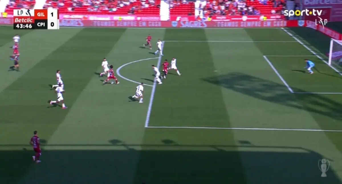 Golaço de Fujimoto (créditos: Vsports)