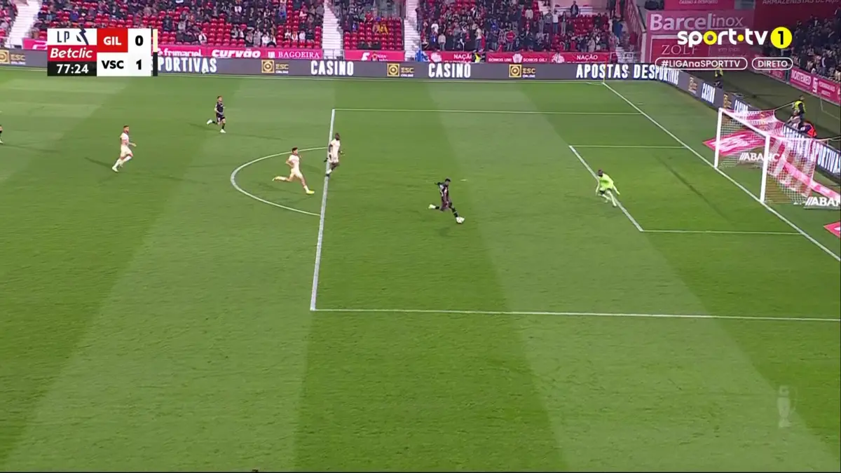 Imagem de contexto do artigo Gil Vicente-V. Guimarães: mau atraso de Bamba e golo decisivo de Gustavo Silva. Ora veja