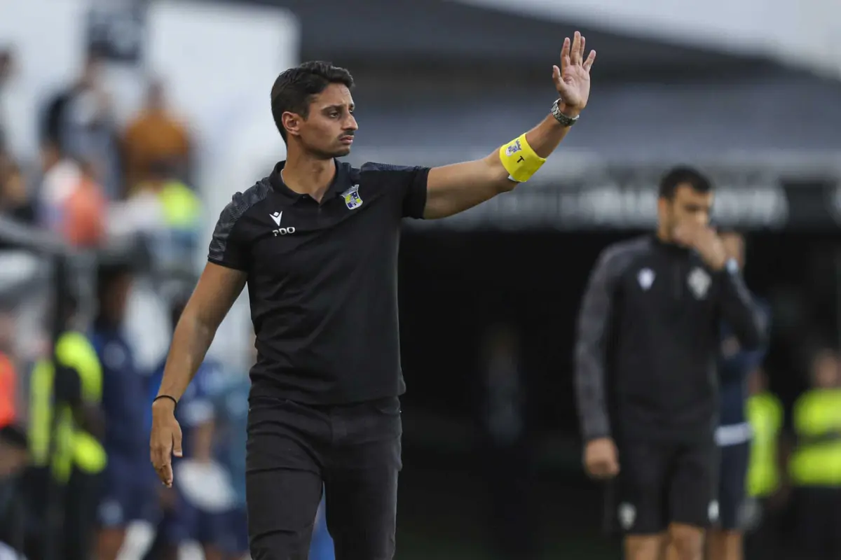 Pedro d'Oliveira, treinador do Sintrense (créditos: Pedro Rocha)