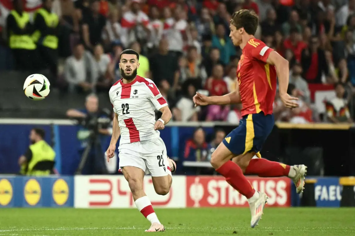 Imagem de contexto do artigo Espanha goleia Geórgia e defronta Alemanha nos "quartos". Eis o filme do jogo