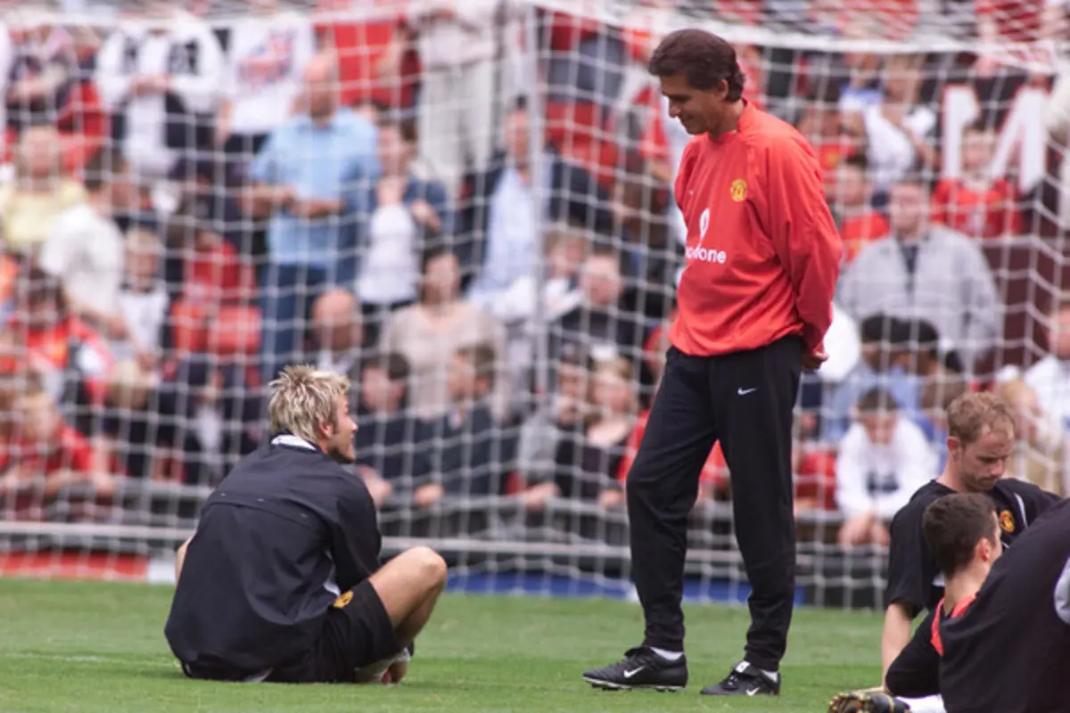 Beckham e Carlos Queiroz