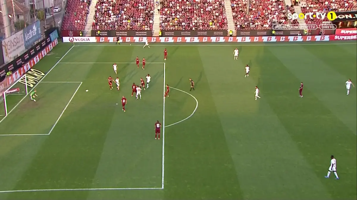 Imagem de contexto do artigo Cluj-Braga: remate colocado de Gorby adianta os minhotos. Ora veja