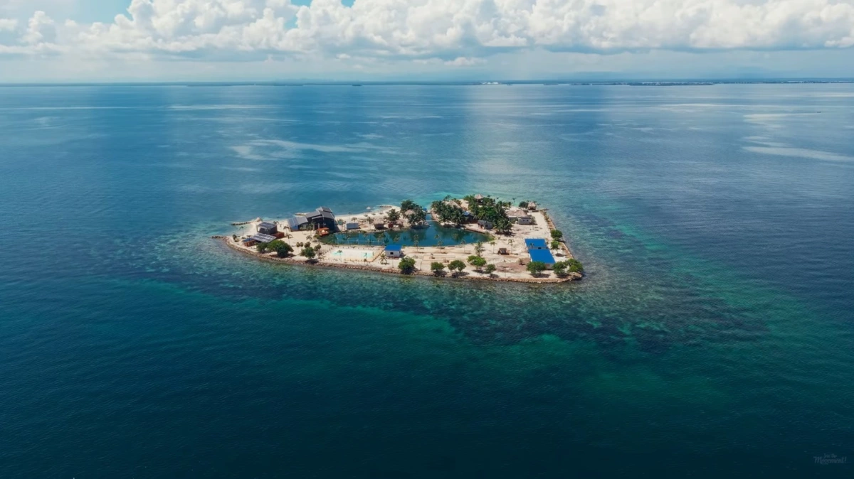 Ilha privada de Reggie Mitchell no Belize