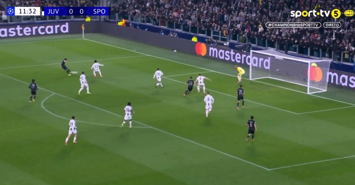 Imagem de contexto do artigo Maxi Araújo coloca Sporting em vantagem em casa da Juventus. Eis o golo