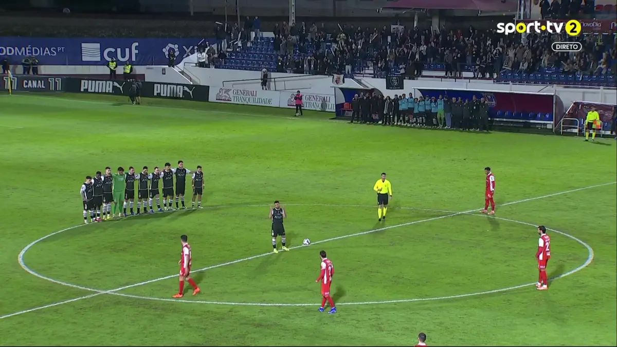 Imagem de contexto do artigo Caldas protesta no primeiro minuto de jogo, Braga respeita a decisão