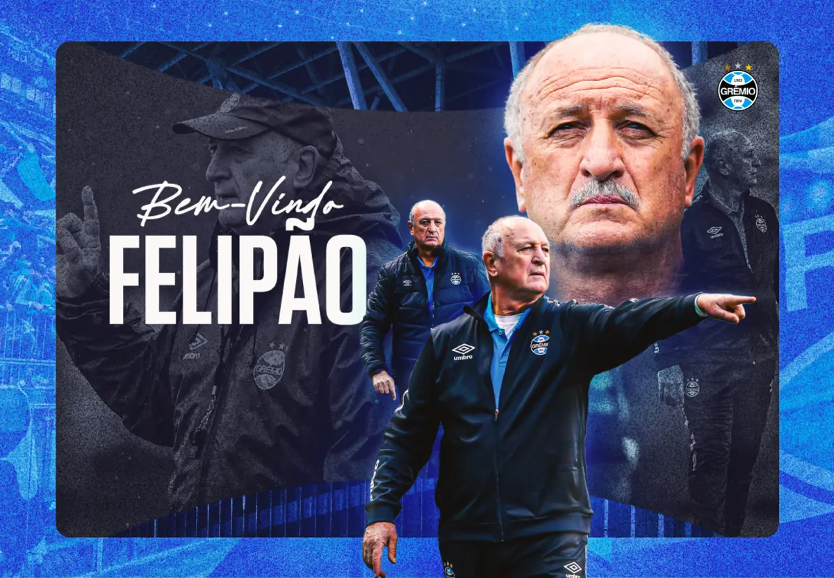 Imagem de contexto do artigo Scolari está de regresso ao Grémio, pela quarta vez na carreira: "É amor"