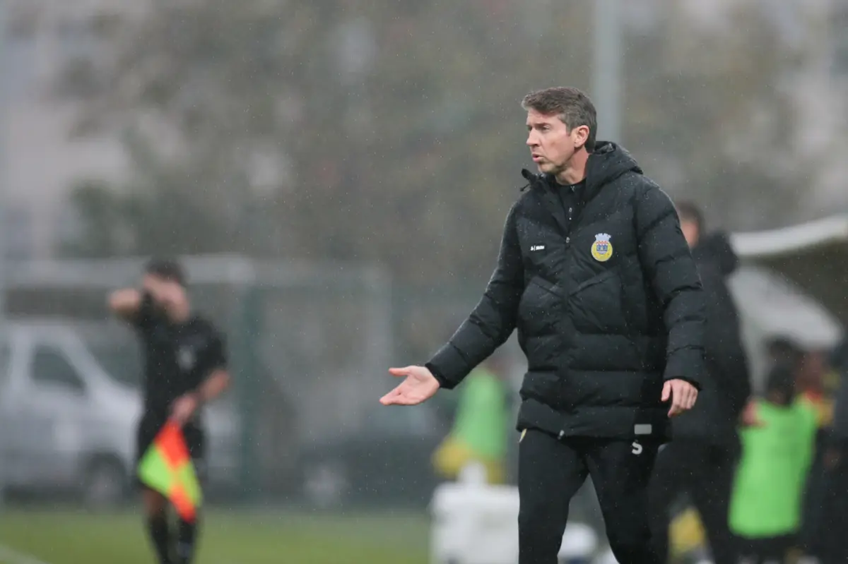 O treinador do Arouca, Vasco Seabra