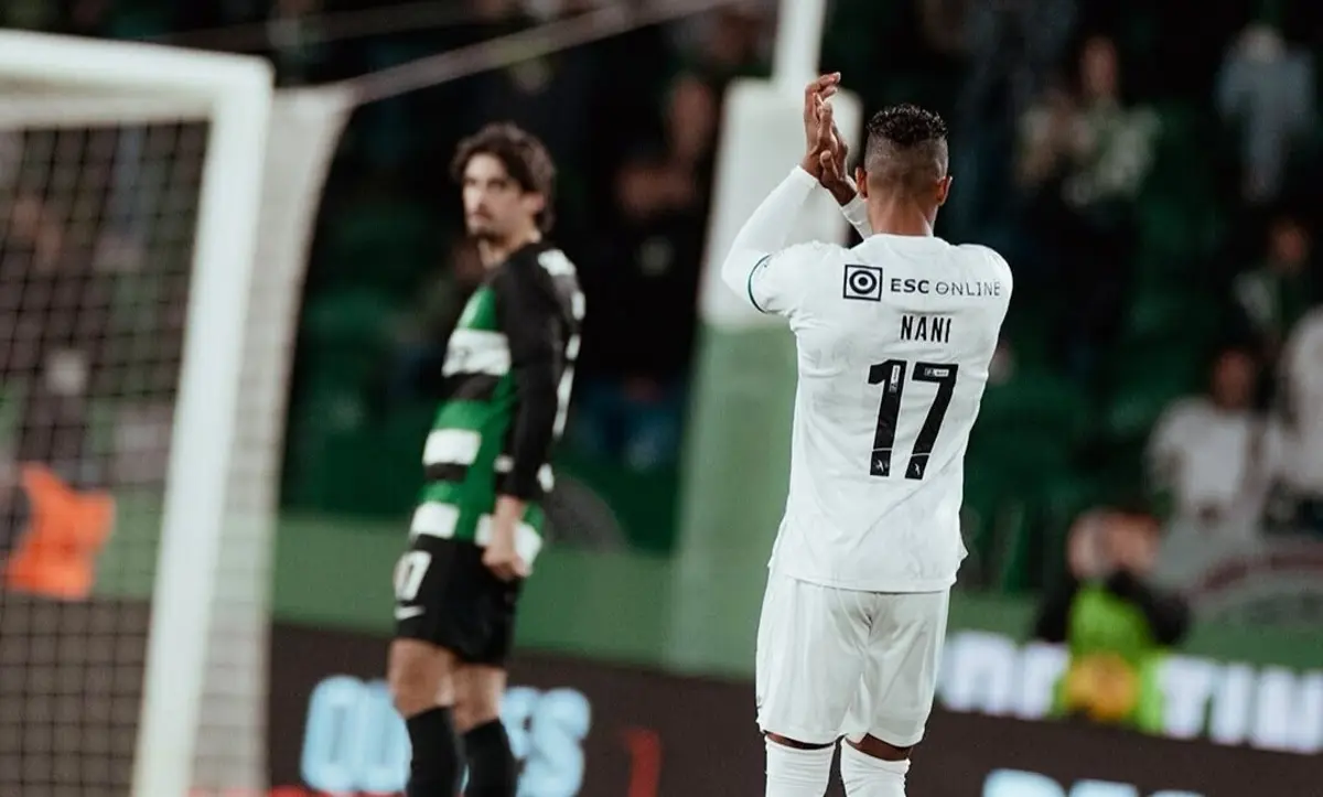 Nani no último jogo da carreira, em Alvalade (créditos: Instagram)