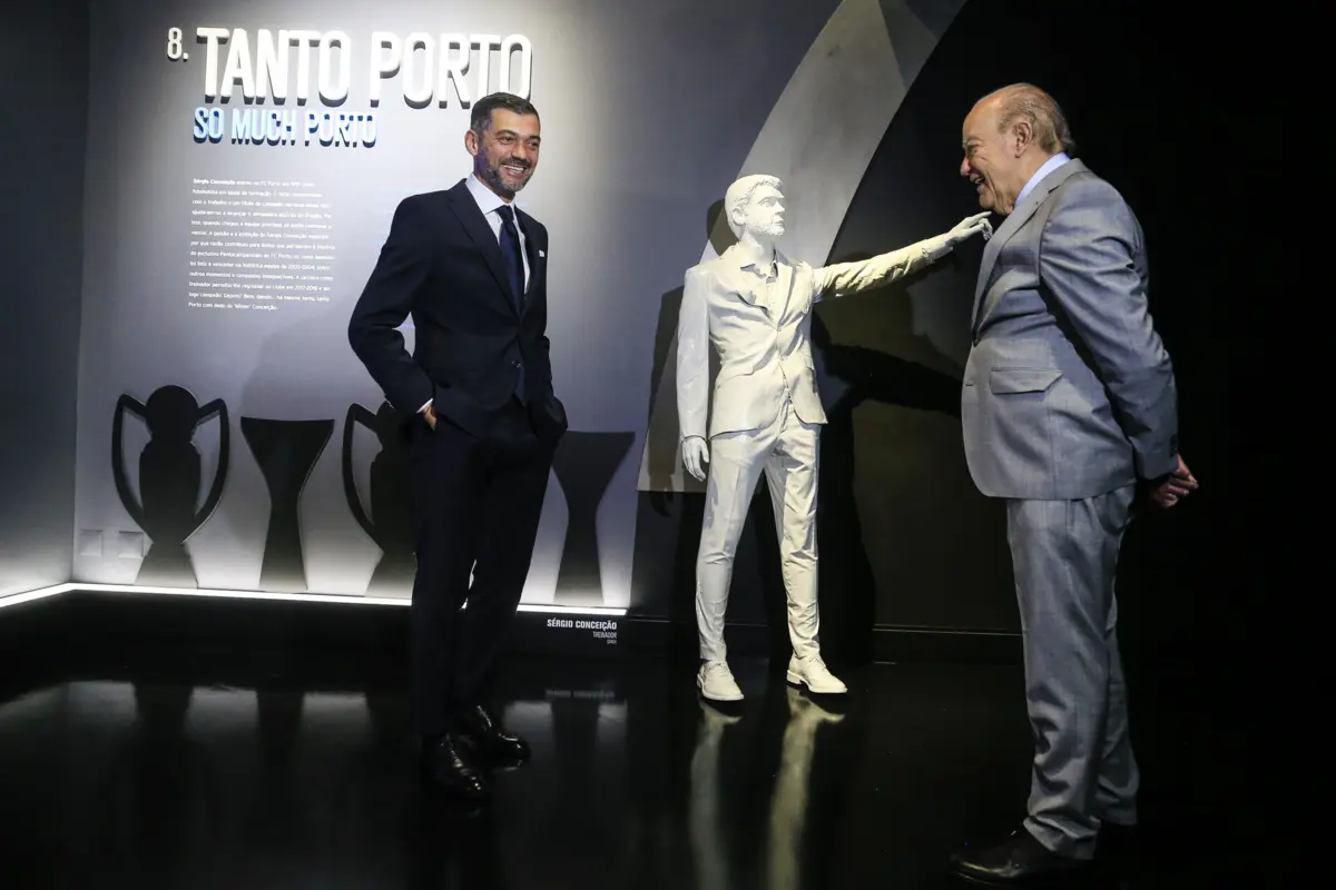 Sérgio Conceição e Pinto da Costa (Créditos: Artur Machado/Global Imagens)