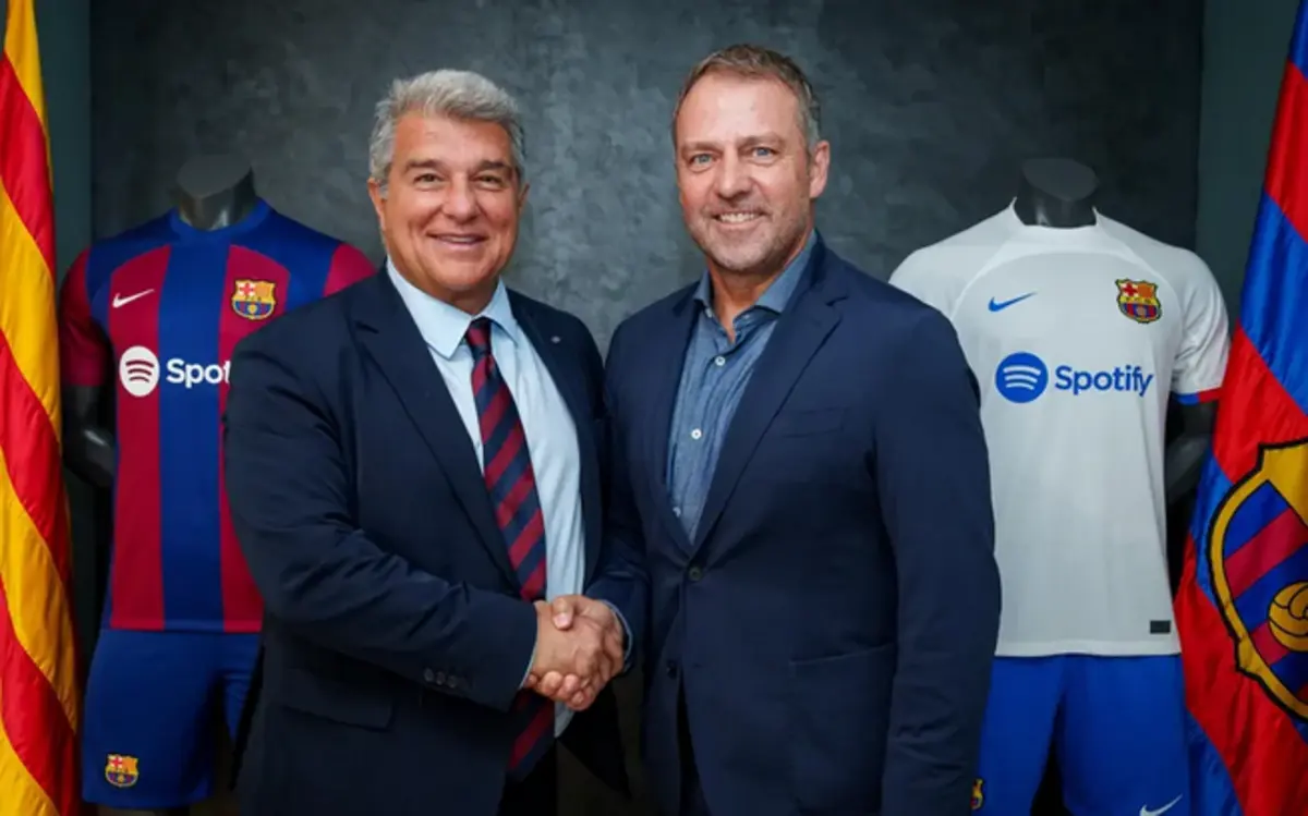 Imagem de contexto do artigo Laporta revela que Flick foi escolha de Deco: "Não procura desculpas"