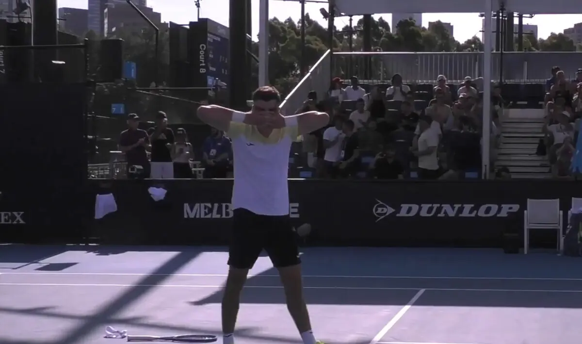 Imagem de contexto do artigo Jaime Faria apurou-se para o Open da Austrália e não faltou o festejo à Gyokeres