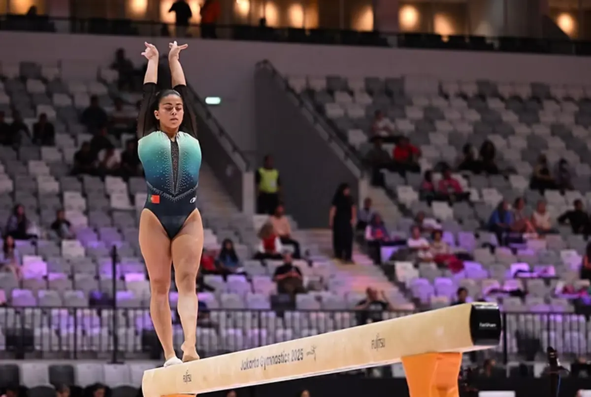 Imagem de contexto do artigo Ginástica: Mariana Parente em 20.º e Marcelo Marques em 32.º na Taça do Mundo