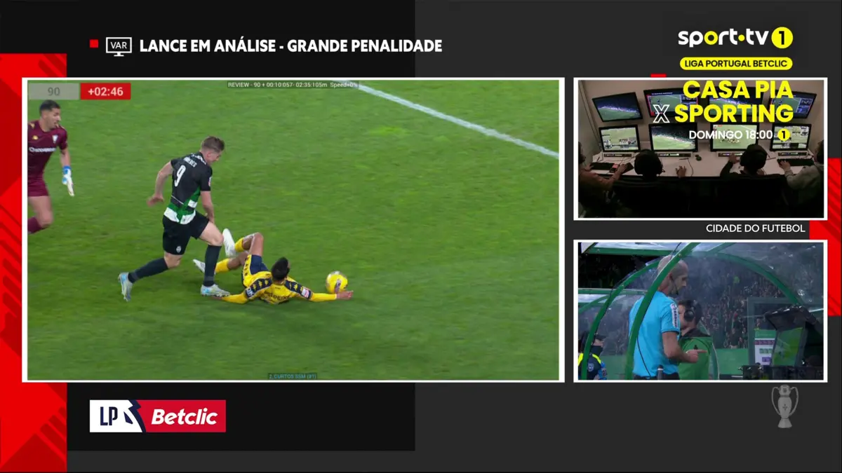 Imagem de contexto do artigo Gyokeres bisa após penálti polémico que acabou em expulsão de João Carvalho. Veja as imagens